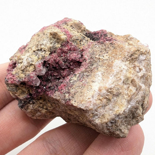 112g Roselite on Matrix from Bou Azzer, Morocco - Rare Pink Roselite Mineral - Rare Mineral Specimen - Natural Crystals - Rough Gemstones