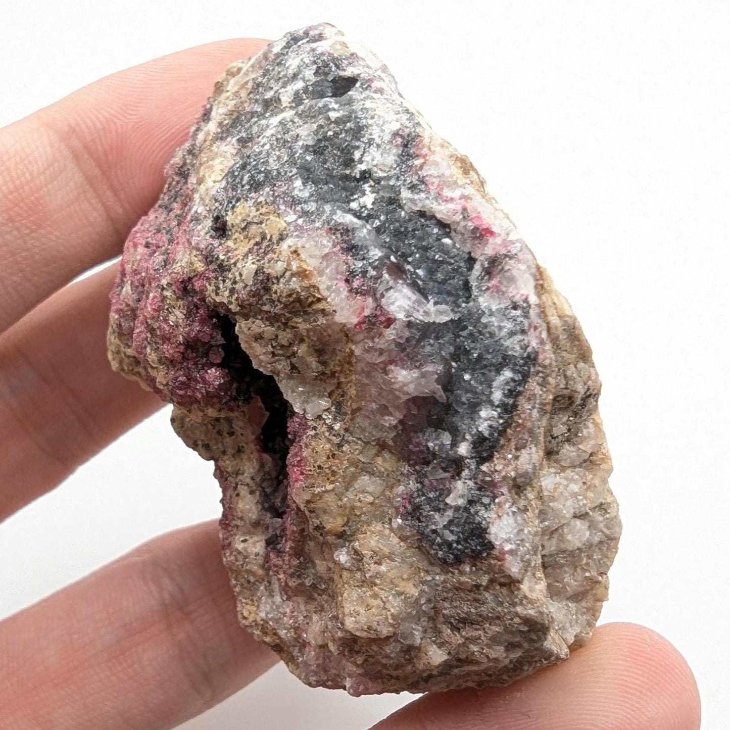 112g Roselite on Matrix from Bou Azzer, Morocco - Rare Pink Roselite Mineral - Rare Mineral Specimen - Natural Crystals - Rough Gemstones
