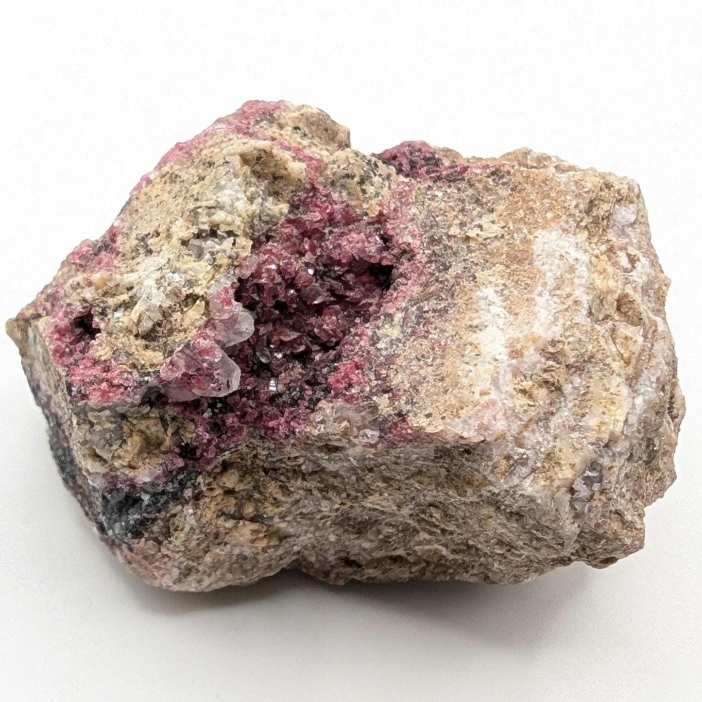 112g Roselite on Matrix from Bou Azzer, Morocco - Rare Pink Roselite Mineral - Rare Mineral Specimen - Natural Crystals - Rough Gemstones