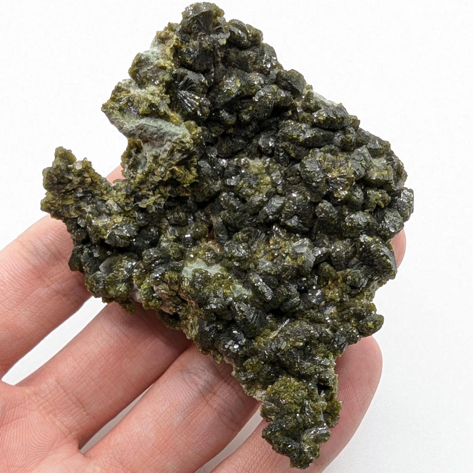 73g Epidote Crystal Cluster - Imilchil, Morocco - Sparkling Green Epidote - Raw Mineral Specimen - Natural Epidote Specimen
