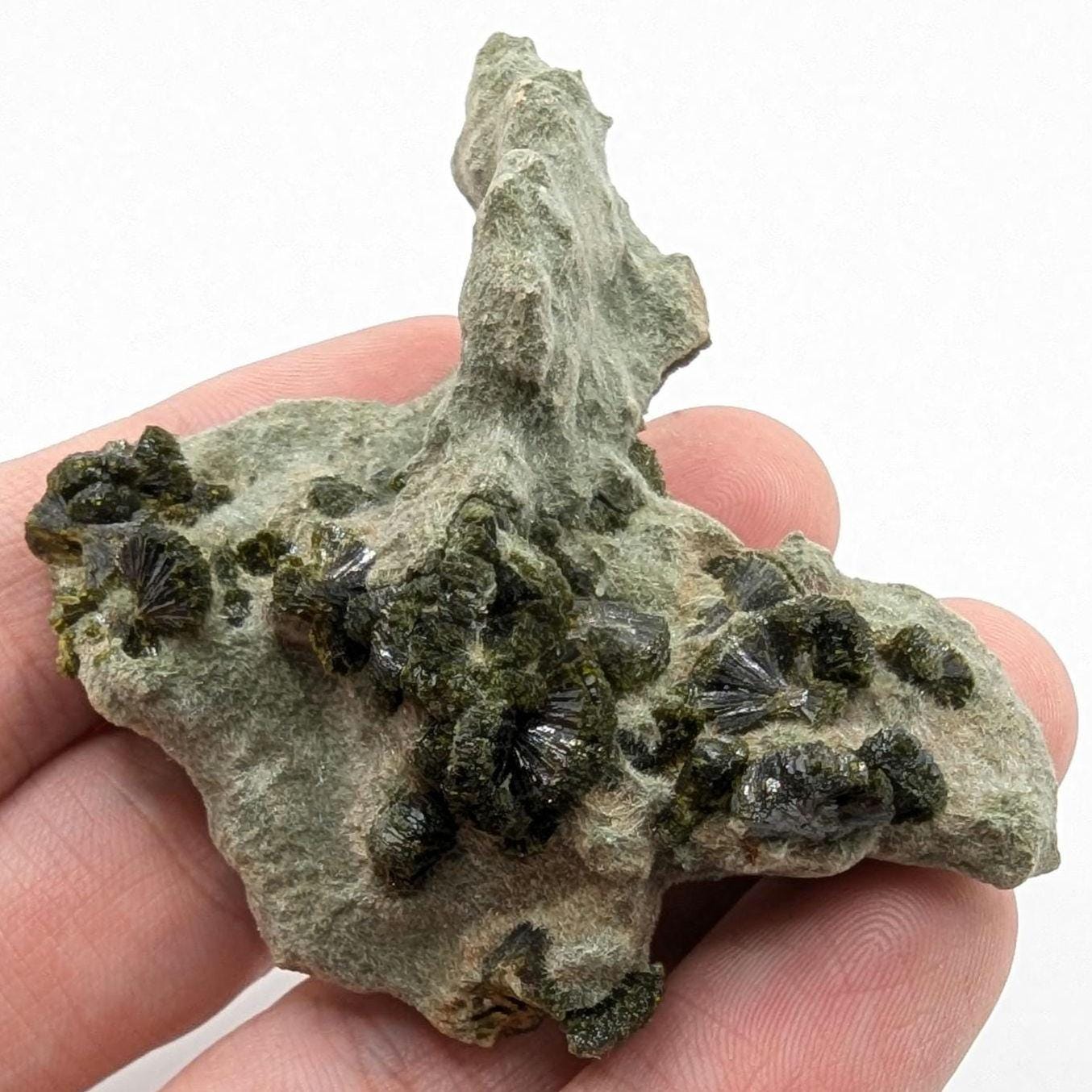 36g Epidote Crystal Cluster - Imilchil, Morocco - Sparkling Green Epidote - Raw Mineral Specimen - Natural Epidote Specimen