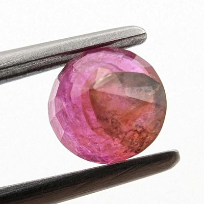 1.12 ct Unheated Ruby from Mozambique - Faceted Pinkish Red Ruby - Round Ruby Gemstone - Natural Round 5mm Ruby