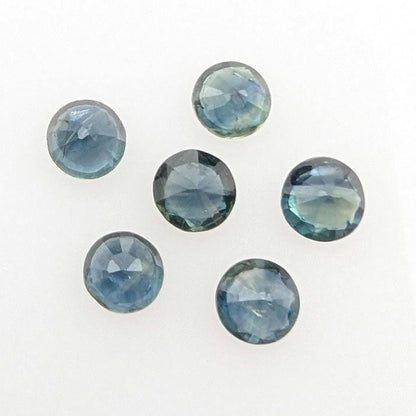 2.36 ct (6 pieces) Round Blue Sapphires - Brilliant Cut Sapphires - 4mm Sapphires - Loose Faceted Gemstones - Madagascar