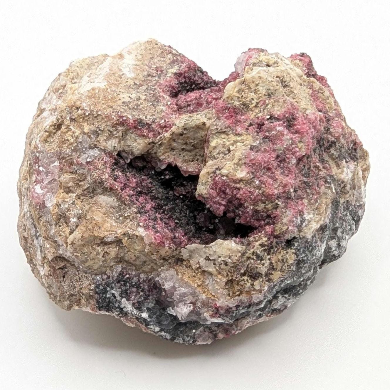 112g Roselite on Matrix from Bou Azzer, Morocco - Rare Pink Roselite Mineral - Rare Mineral Specimen - Natural Crystals - Rough Gemstones