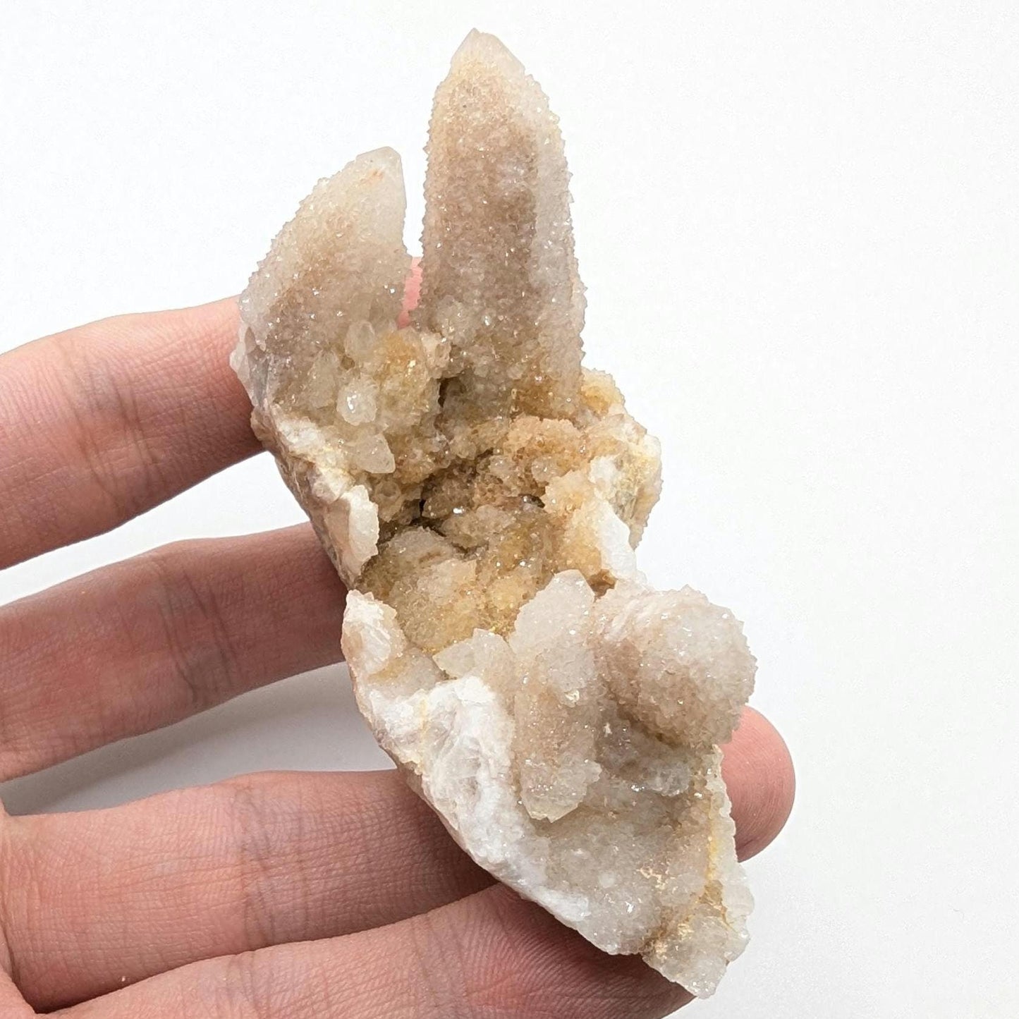 91g Spirit Quartz Cluster - Mpumalanga, South Africa - Natural Cactus Quartz Specimen - Spirit Quartz Crystals