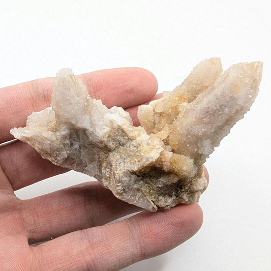 91g Spirit Quartz Cluster - Mpumalanga, South Africa - Natural Cactus Quartz Specimen - Spirit Quartz Crystals