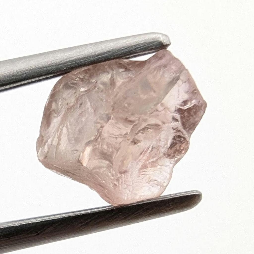 1.49ct Light Padparadscha Sapphire from Madagascar - Natural Orange Pink Sapphire Gemstone - Loose Gemstone Specimens - Facet Rough Sapphire