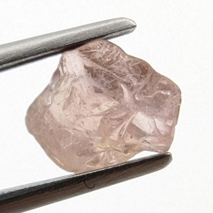 1.49ct Light Padparadscha Sapphire from Madagascar - Natural Orange Pink Sapphire Gemstone - Loose Gemstone Specimens - Facet Rough Sapphire