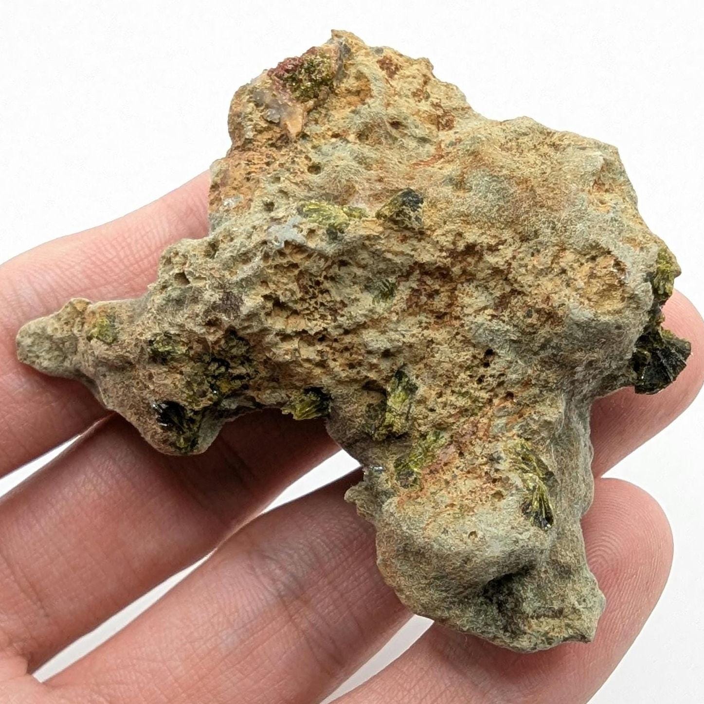 36g Epidote Crystal Cluster - Imilchil, Morocco - Sparkling Green Epidote - Raw Mineral Specimen - Natural Epidote Specimen