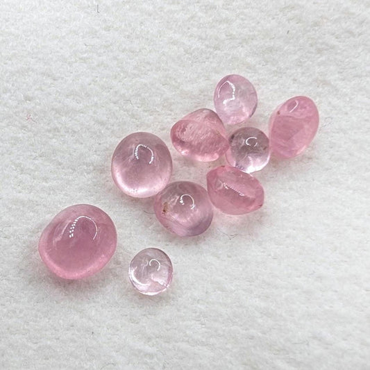 5.11 ct Pink Tourmaline from Mogok, Myanmar - Natural Pink Tourmaline - Burmese Gemstones - Polished Tourmaline Cabochons