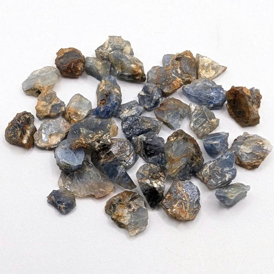 49 ct (35 pieces) Blue Sapphire Lot from Mogok, Myanmar - Natural Corundum Sapphire Gemstones - Rough Gemstone Lot