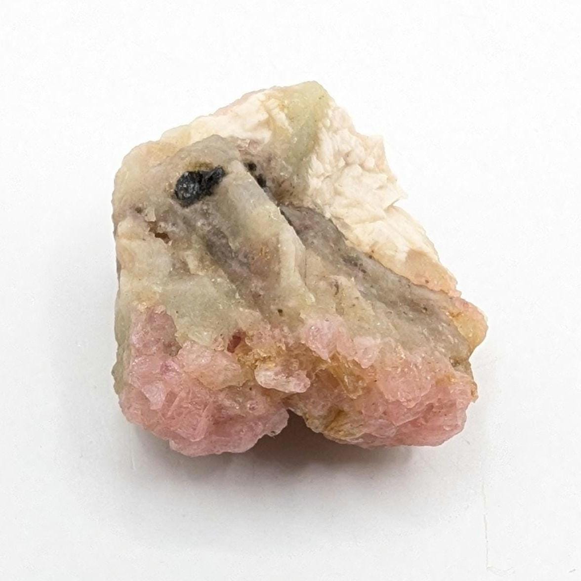 37 ct Pink Tourmaline in Matrix from Mogok, Myanmar - Natural Tourmaline Mineral Specimen - Burmese Minerals