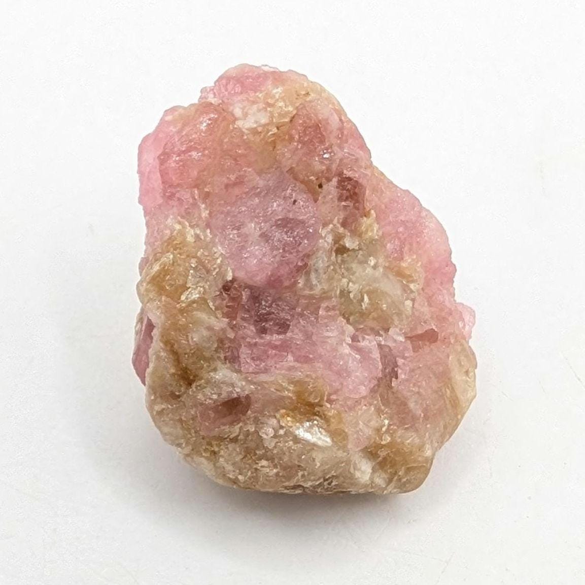 30 ct Pink Tourmaline Crystal in Matrix from Mogok, Myanmar - Natural Tourmaline Mineral Specimen - Burmese Minerals