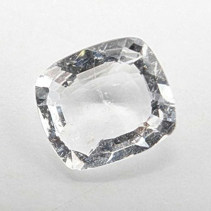 0.74ct Goshenite Gemstone - Mogok, Burma - Natural Untreated Goshenite Colorless Beryl - Cushion Faceted Gemstones - Collector Stone
