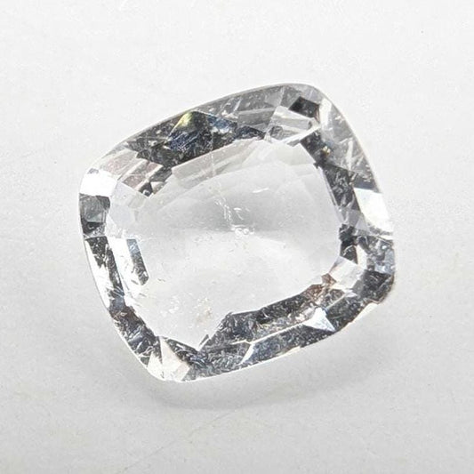 0.74ct Goshenite Gemstone - Mogok, Burma - Natural Untreated Goshenite Colorless Beryl - Cushion Faceted Gemstones - Collector Stone
