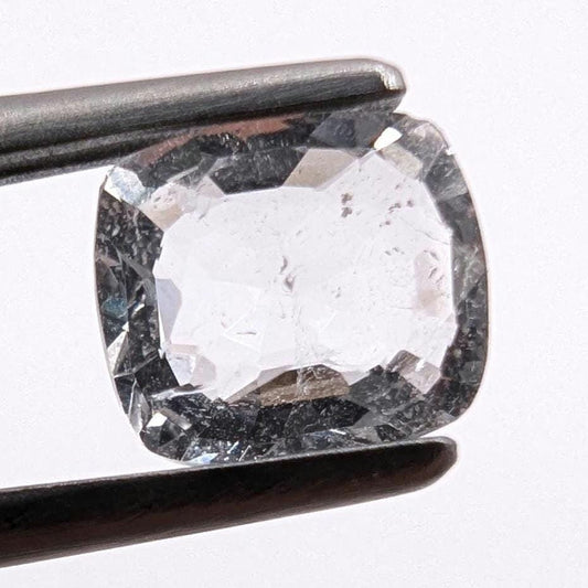 0.74ct Goshenite Gemstone - Mogok, Burma - Natural Untreated Goshenite Colorless Beryl - Cushion Faceted Gemstones - Collector Stone