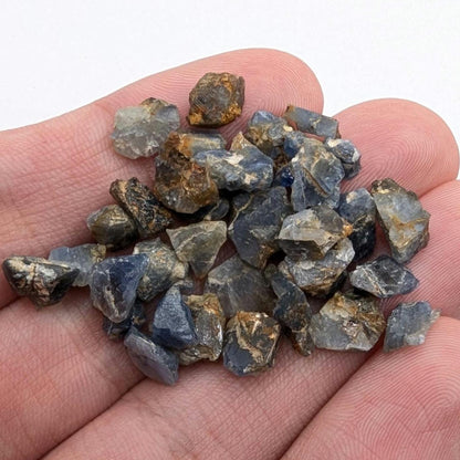 49 ct (35 pieces) Blue Sapphire Lot from Mogok, Myanmar - Natural Corundum Sapphire Gemstones - Rough Gemstone Lot