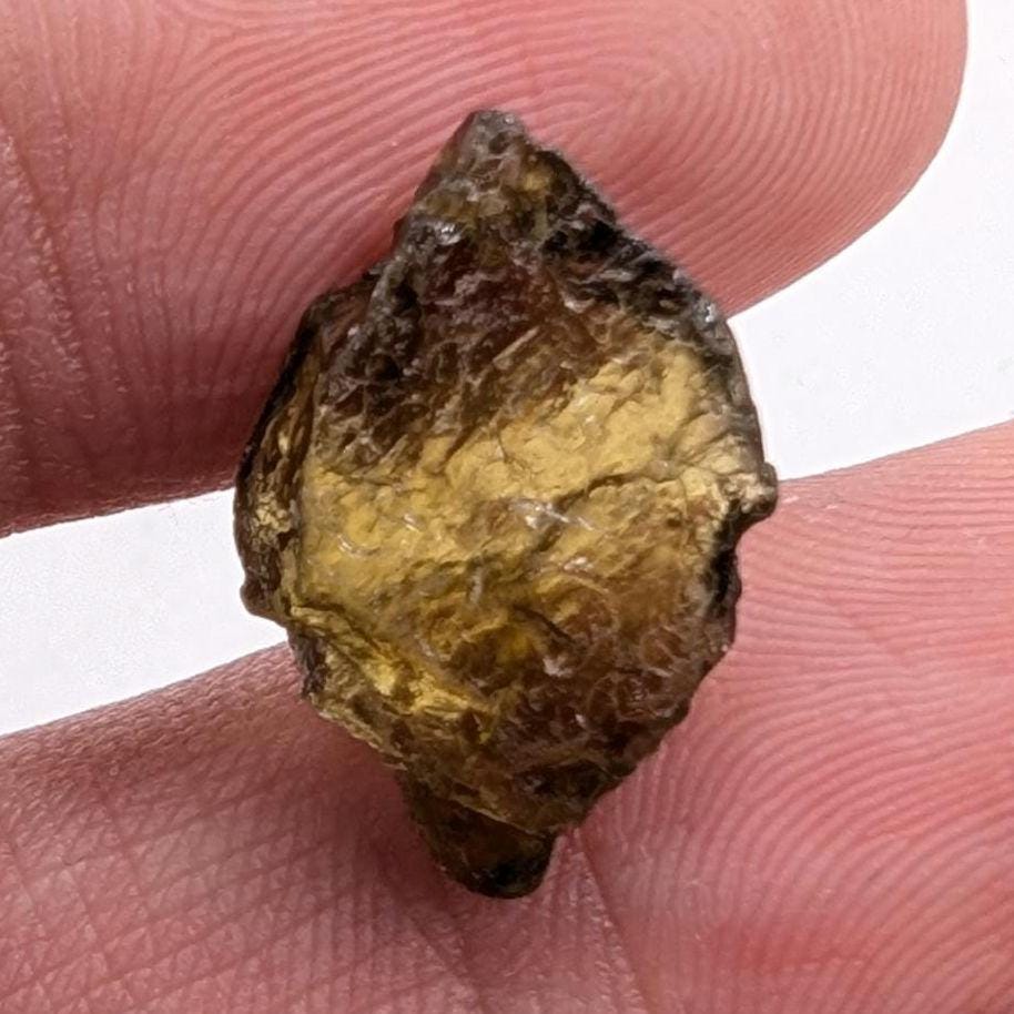 6.84 ct Rare Sinhalite Gem Crystal from Mogok, Myanmar - Natural Yellowish Green Sinhalite Mineral Specimen - Burmese Minerals