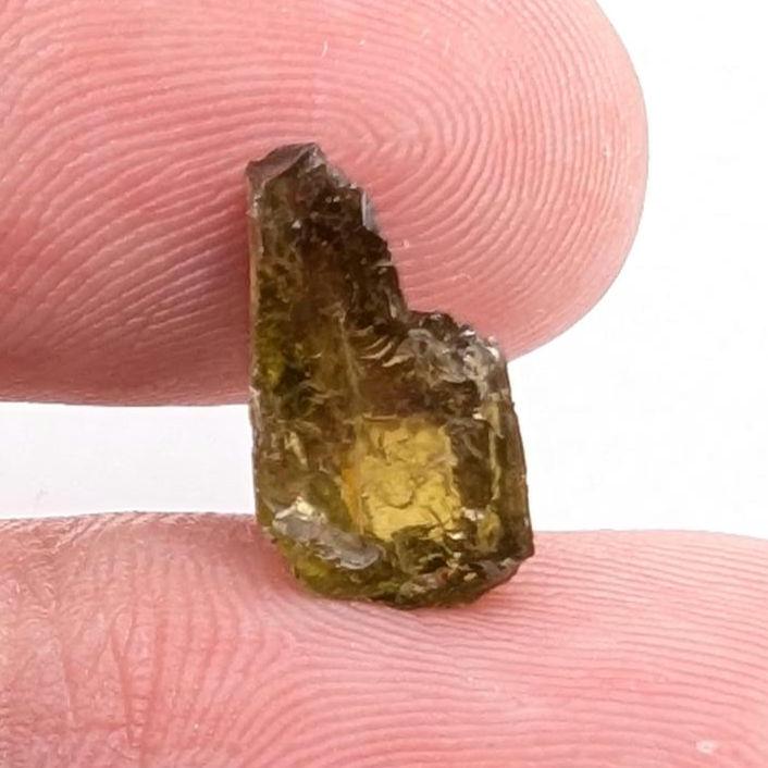 3.57 ct Rare Sinhalite Gem Crystal from Mogok, Myanmar - Natural Yellowish Green Sinhalite Mineral Specimen - Burmese Minerals