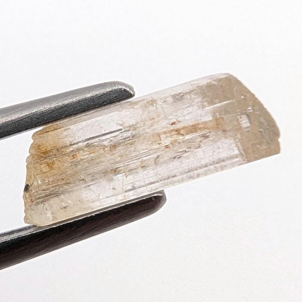 1.22ct Small Danburite Crystal - Mini Mineral Specimen - Rough Danburite from Mogok, Burma - Natural Danburite Crystal Specimen