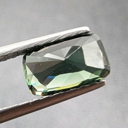 1.00 ct Certified Unheated Teal Blue Sapphire - Cushion Faceted Sapphire from Madagascar - Loose Natural Sapphire with JGTL Certificate
