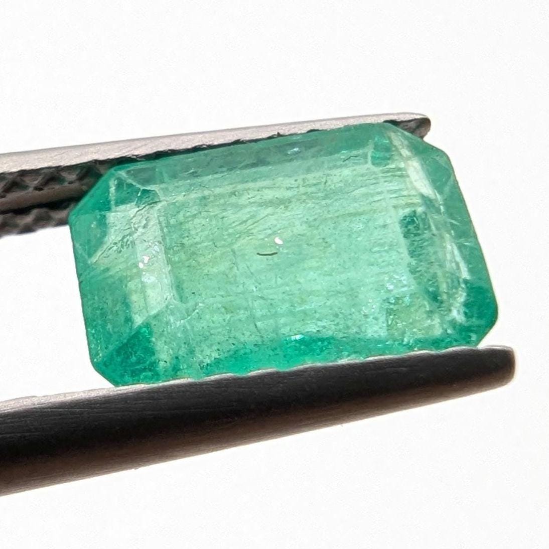 1.81ct Natural Emerald - Zambian Emerald with Minor Oil - Green Emerald from Zambia - Loose Octagon Cut Emerald - Faceted Loose Gemstone