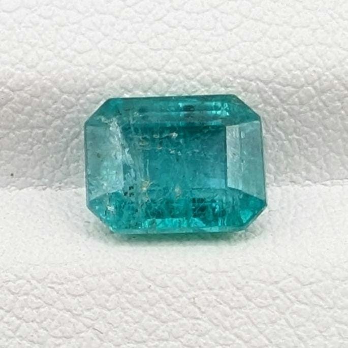 1.66ct Natural Emerald - Zambian Emerald with Minor Oil - Green Emerald from Zambia - Loose Octagon Cut Emerald - Faceted Loose Gemstone