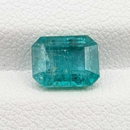 1.66ct Natural Emerald - Zambian Emerald with Minor Oil - Green Emerald from Zambia - Loose Octagon Cut Emerald - Faceted Loose Gemstone