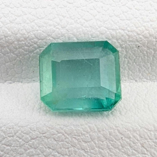 1.49ct Natural Emerald - Zambian Emerald with Minor Oil - Green Emerald from Zambia - Loose Octagon Cut Emerald - Faceted Loose Gemstone