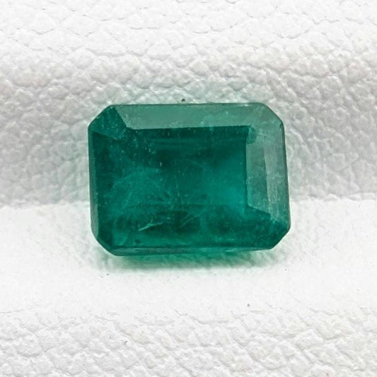 1.14ct Natural Emerald - Zambian Emerald with Minor Oil - Green Emerald from Zambia - Loose Octagon Cut Emerald - Faceted Loose Gemstone