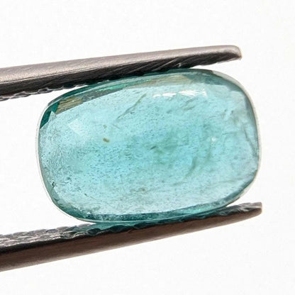 1.31ct Natural Emerald - Zambian Emerald with Minor Oil - Green Emerald from Zambia - Loose Cushion Cut Emerald - Faceted Loose Gemstone