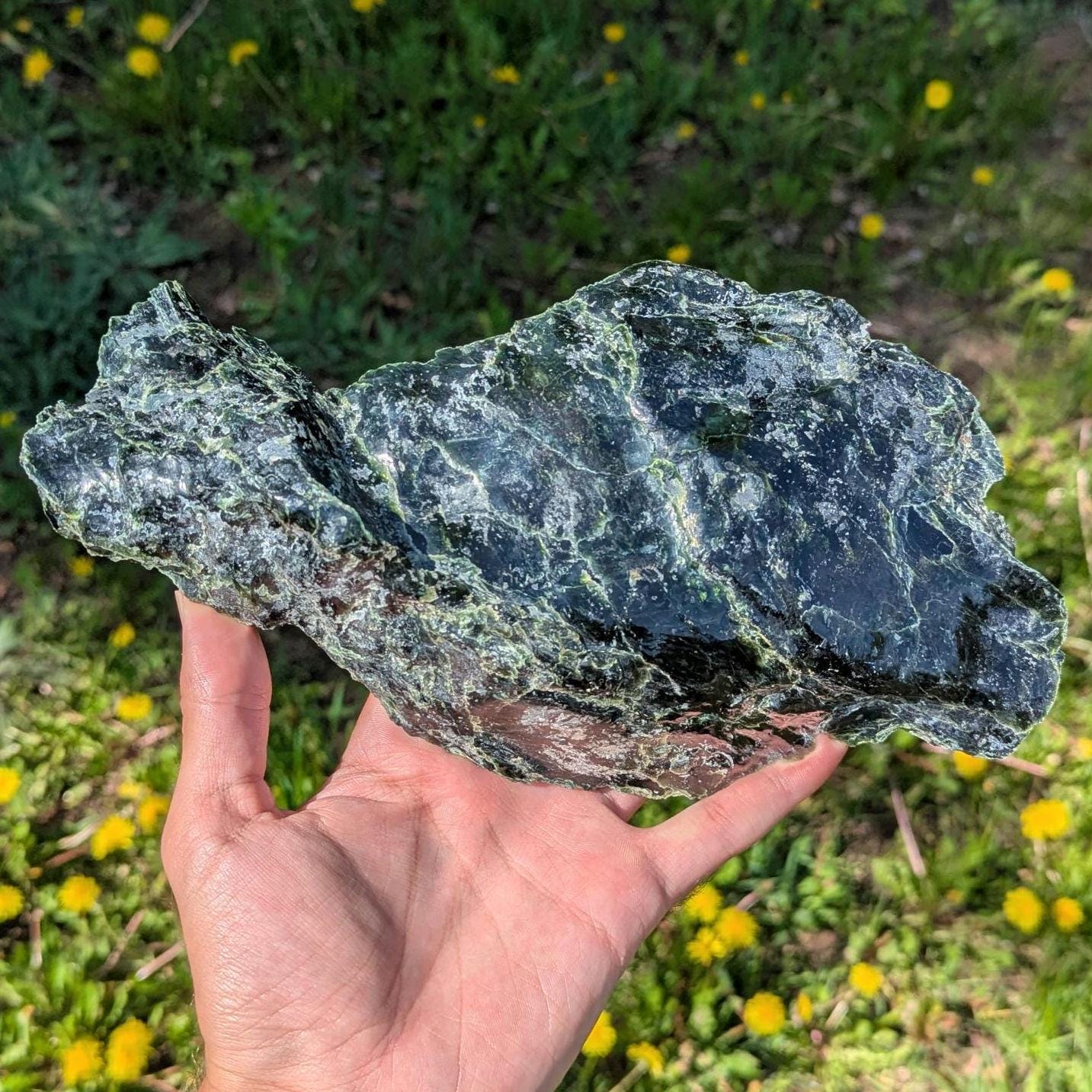 946g Serpentine Mineral - East Broughton, Quebec, Canada - Natural Green Serpentine Specimen - Large Mineral - Home Decor Minerals