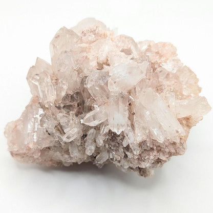 848g Natural Pink Quartz - Lithium Coated Quartz Crystal - Bolivar, Colombia - Pink Quartz Cluster - Crystallized Lemurian Quartz Specimen
