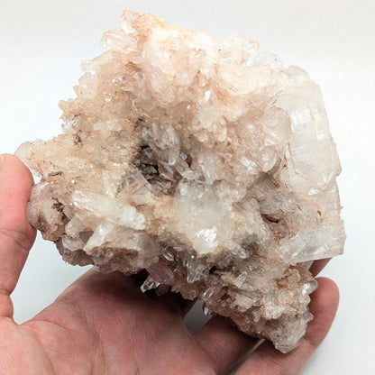 848g Natural Pink Quartz - Lithium Coated Quartz Crystal - Bolivar, Colombia - Pink Quartz Cluster - Crystallized Lemurian Quartz Specimen