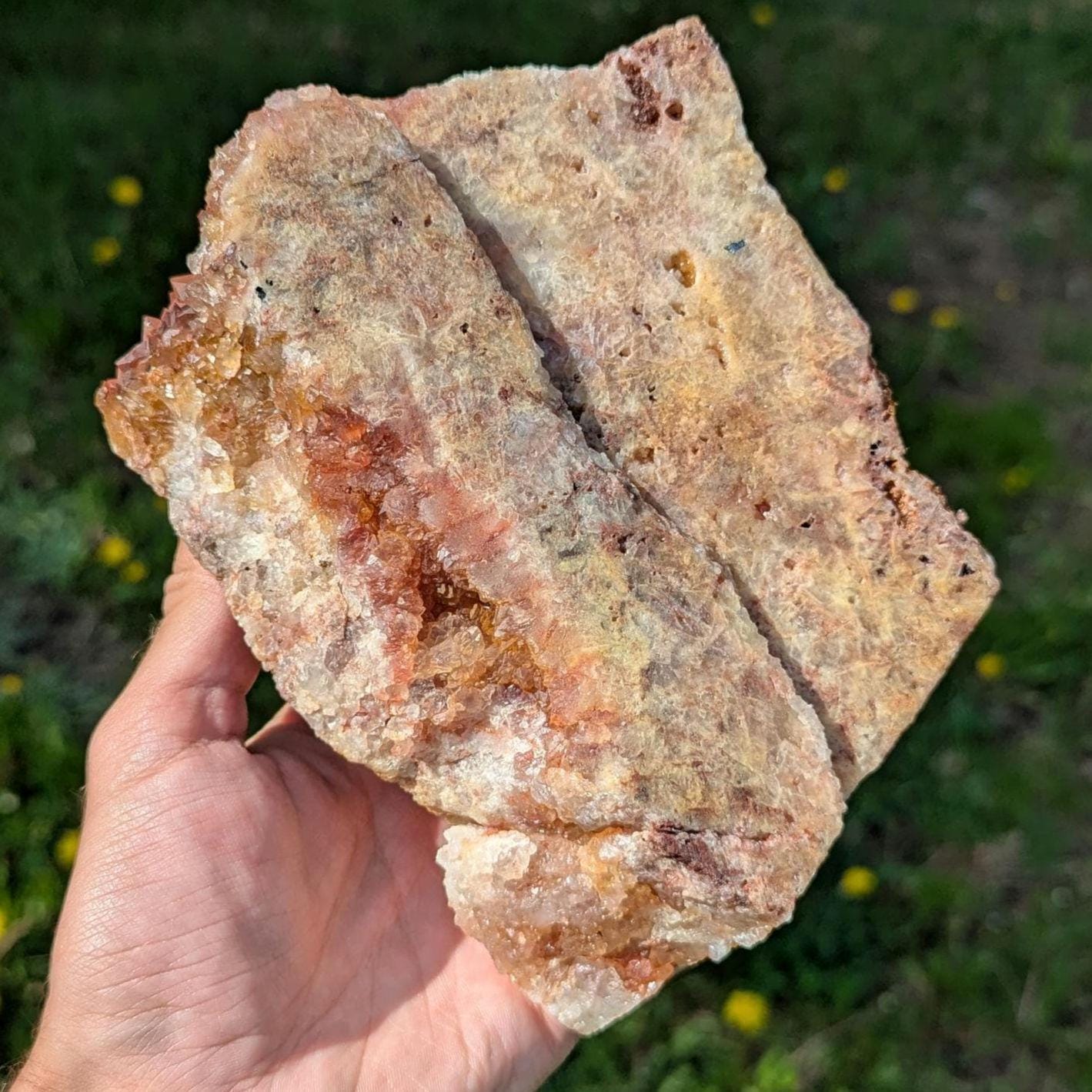 1.87 kg Hematite Quartz from Sidi Ayad, Morocco - Natural Hematite Coated Quartz Specimen - Large Mineral Specimens - XL Quartz Crystal
