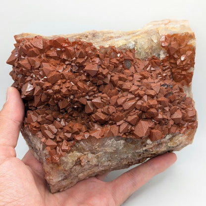 1.87 kg Hematite Quartz from Sidi Ayad, Morocco - Natural Hematite Coated Quartz Specimen - Large Mineral Specimens - XL Quartz Crystal