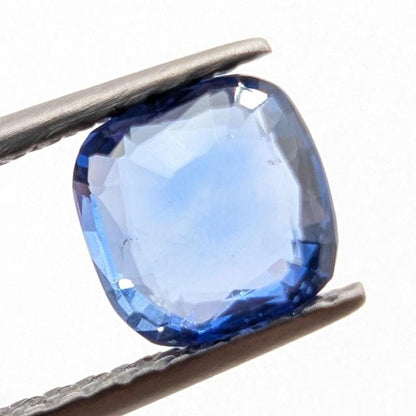 1.01 ct Certified Unheated Blue Sapphire - Cushion Faceted Sapphire from Madagascar - Unheated Natural Sapphire - JGTL Certificate Loose Gem