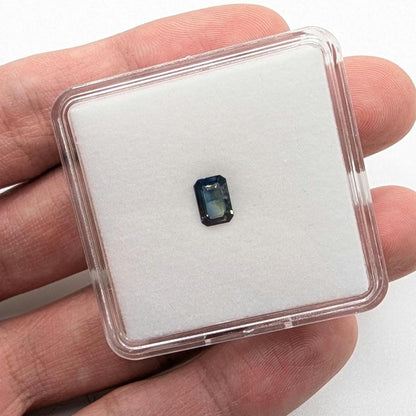 1.12 ct Certified Unheated Teal Blue Sapphire - Octagon Faceted Sapphire from Madagascar - Loose Natural Sapphire with JGTL Certificate