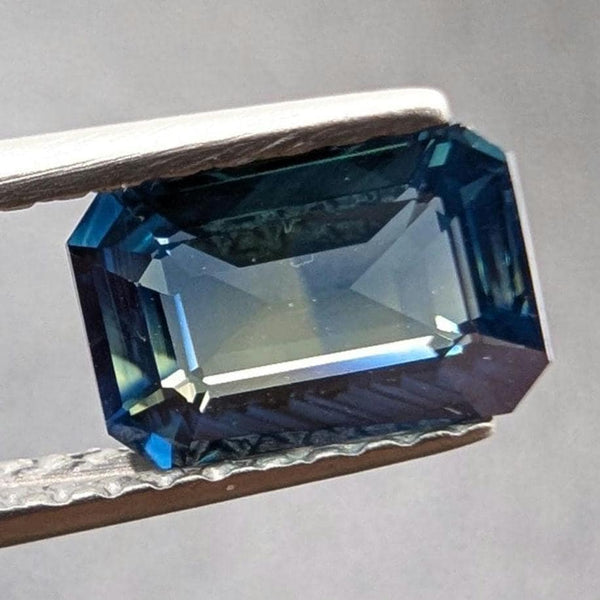 1.12 ct Certified Unheated Teal Blue Sapphire - Octagon Faceted Sapphire from Madagascar - Loose Natural Sapphire with JGTL Certificate