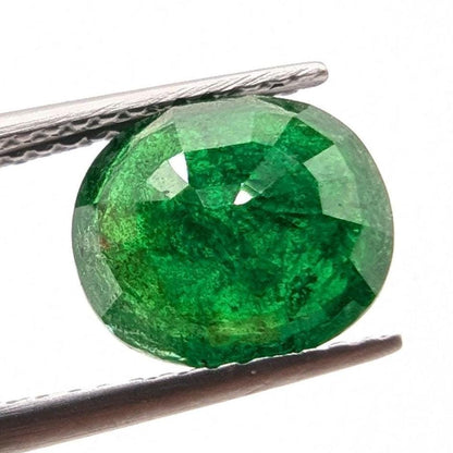2.99 ct Green Tsavorite Garnet, Oval Cut, Tanzania