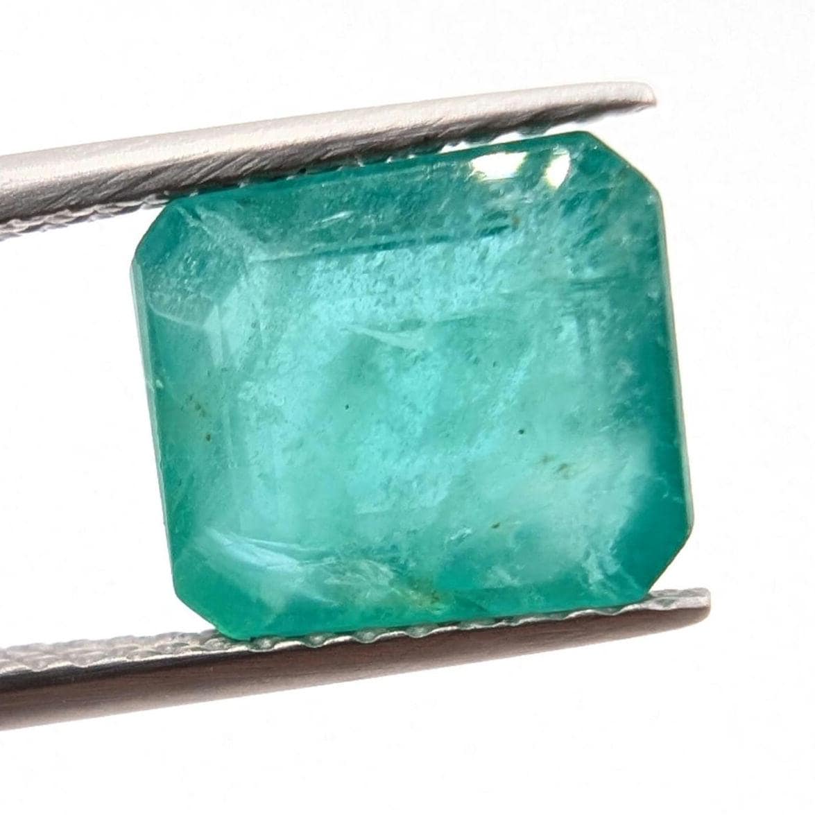 2.74ct Natural Emerald - Zambian Emerald with Minor Oil - Green Emerald from Zambia - Loose Octagon Cut Emerald - Faceted Loose Gemstone