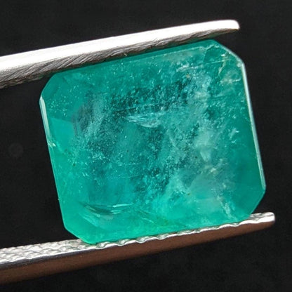 2.74ct Natural Emerald - Zambian Emerald with Minor Oil - Green Emerald from Zambia - Loose Octagon Cut Emerald - Faceted Loose Gemstone