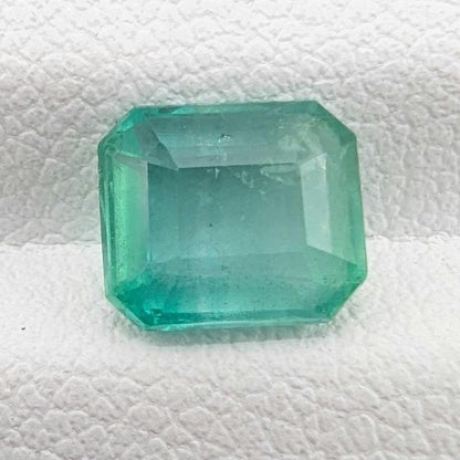 1.49ct Natural Emerald - Zambian Emerald with Minor Oil - Green Emerald from Zambia - Loose Octagon Cut Emerald - Faceted Loose Gemstone