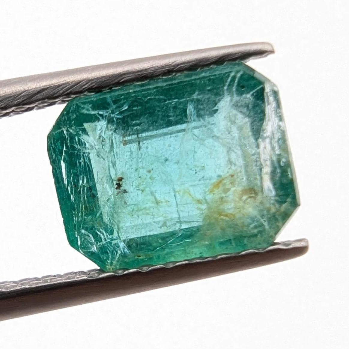 1.44ct Natural Emerald - Zambian Emerald with Minor Oil - Green Emerald from Zambia - Loose Octagon Cut Emerald - Faceted Loose Gemstone