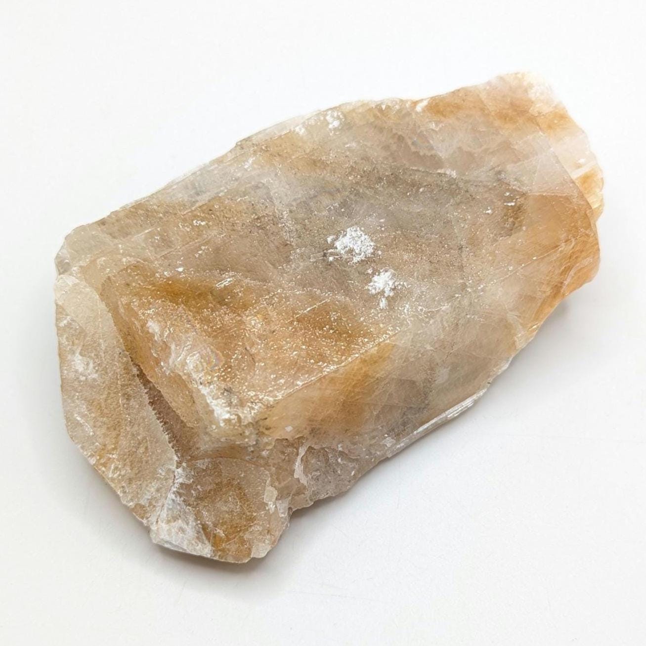 441g Golden Yellow Calcite - Honey Calcite Crystal from Chihuahua, Mexico - Natural Yellow Calcite - Crystal Specimen for Home Decor