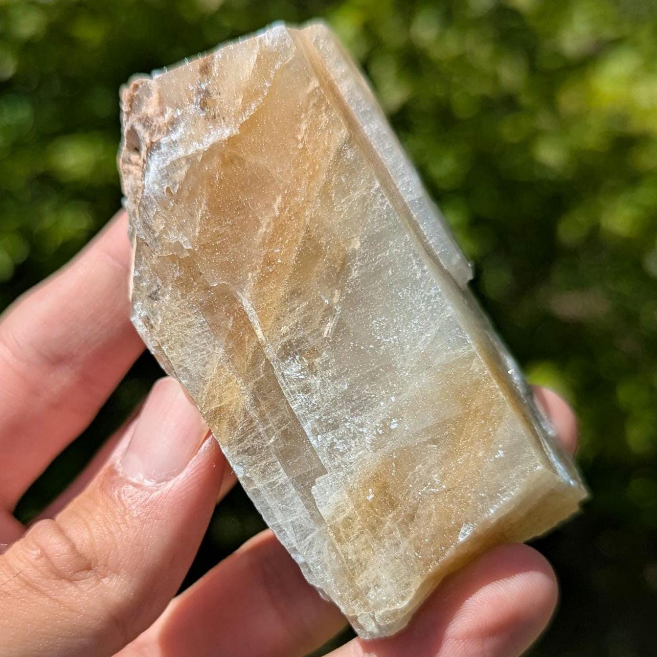182g Golden Yellow Calcite - Honey Calcite Crystal from Chihuahua, Mexico - Natural Yellow Calcite - Crystal Specimen for Home Decor