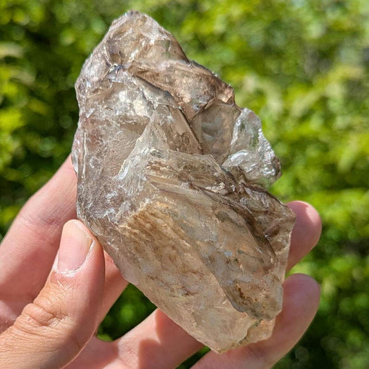 225 g Elestial Smoky Quartz - Natural High Quality Elestial Quartz Crystal from Minas Gerais, Brazil - Natural Quartz - Reiki Crystal