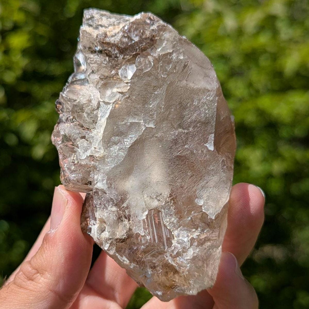225 g Elestial Smoky Quartz - Natural High Quality Elestial Quartz Crystal from Minas Gerais, Brazil - Natural Quartz - Reiki Crystal