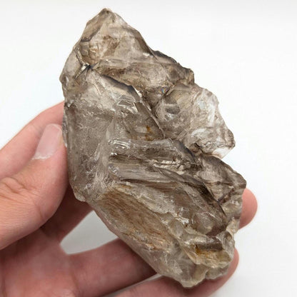 225 g Elestial Smoky Quartz - Natural High Quality Elestial Quartz Crystal from Minas Gerais, Brazil - Natural Quartz - Reiki Crystal