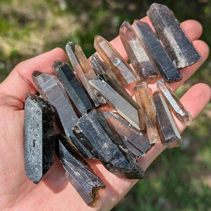 200g Lot of Smoky Quartz, 3 to 7 cm Smoky Quartz Points - Natural Smokey Quartz Crystals